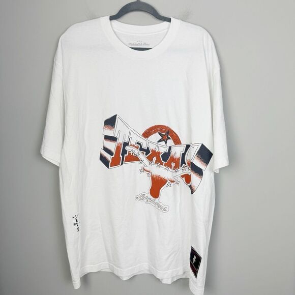 MITCHELL & NESS X CACTUS JACK TRAVIS SCOTT | UNIVERSITY OF TEXAS Tee NEW 2XL - Picture 3 of 13
